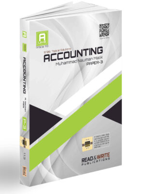 Accounting AS Level Paper-3 Topical Worked Solutions Art #113