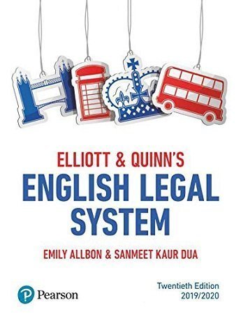 Elliott & Quinn’s English Legal System 20th Edition