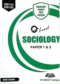 O Level Sociology Paper 1 and Paper 2 Unsolved upto June 2024